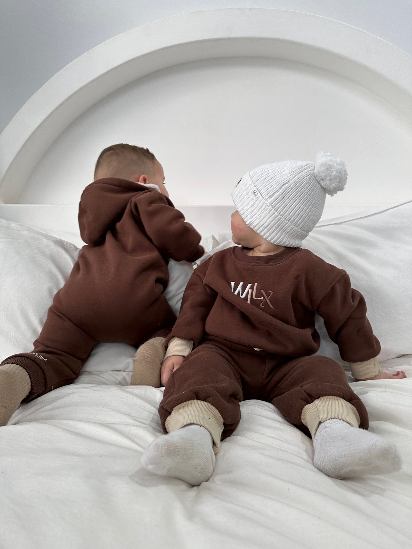 Colour Block Tracksuit Set | Chocolate