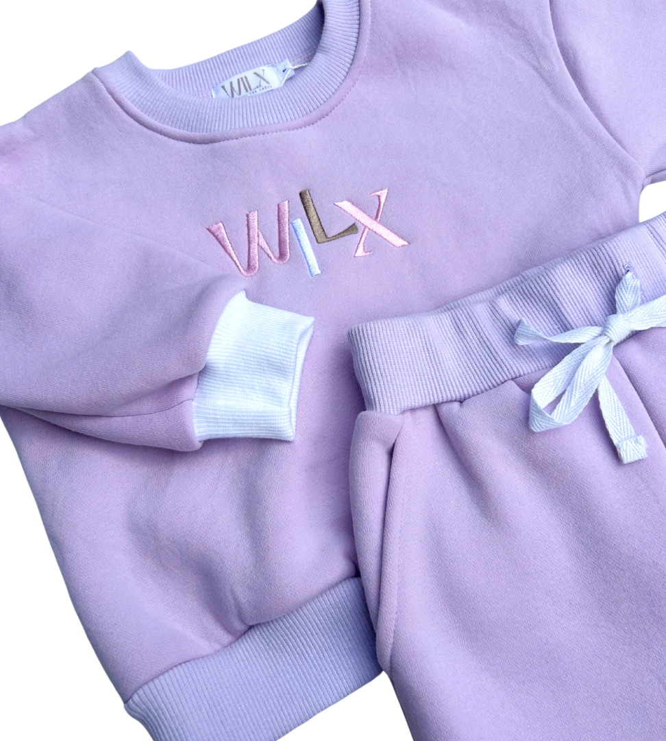 Colour Block Tracksuit Set | Lilac