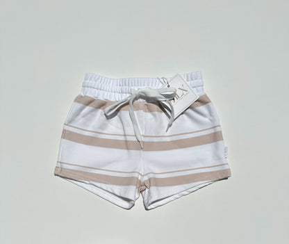 Signature Striped Shorts - Sand