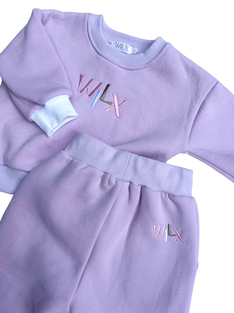 Colour Block Tracksuit Set | Lilac