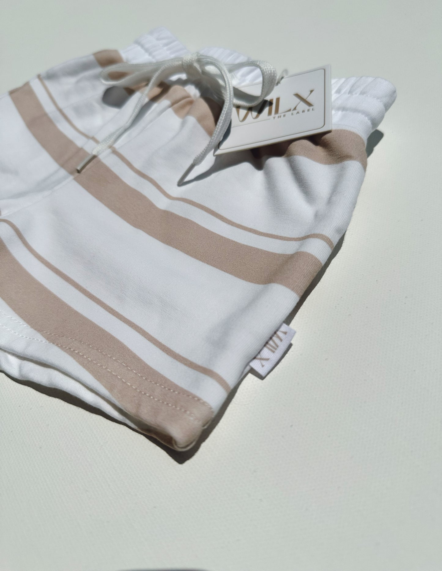 Signature Striped Shorts - Sand