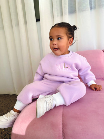 Colour Block Tracksuit Set | Lilac