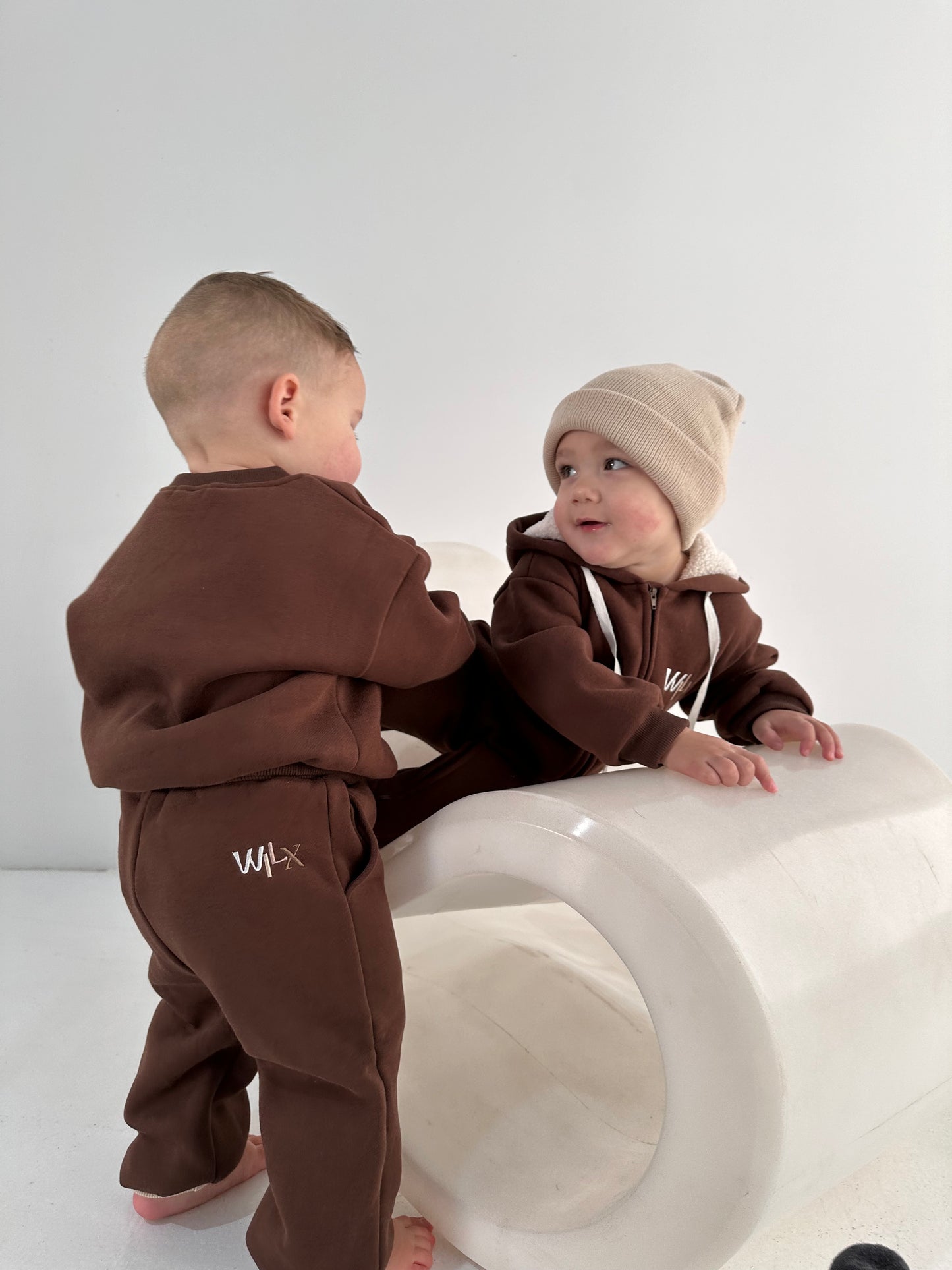 Colour Block Tracksuit Set | Chocolate