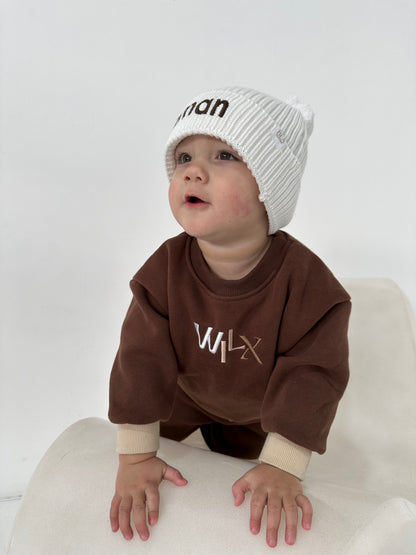 Colour Block Tracksuit Set | Chocolate