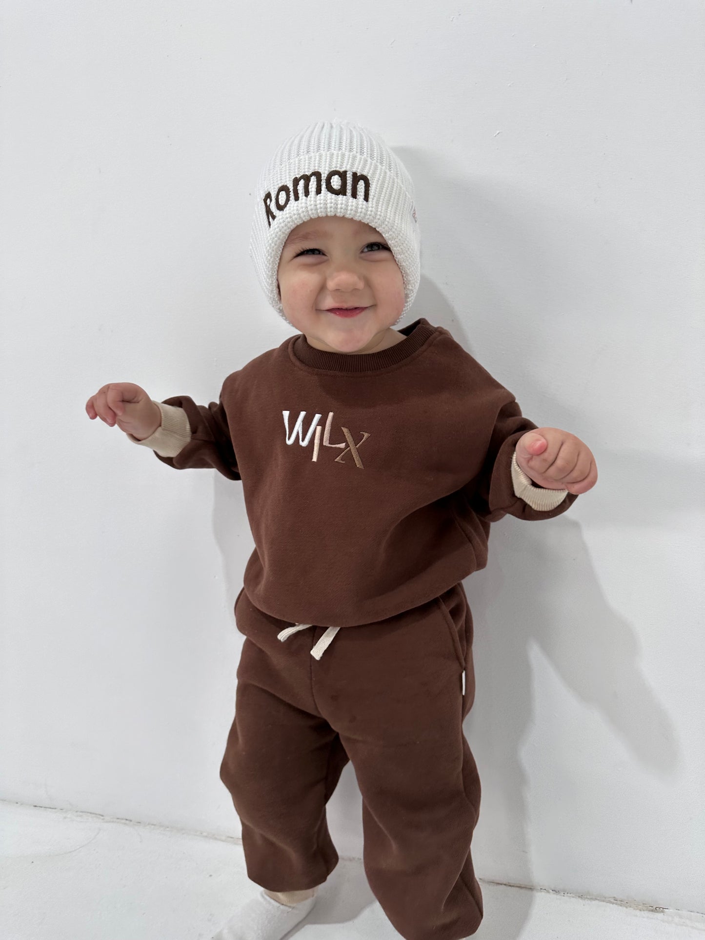 Colour Block Tracksuit Set | Chocolate