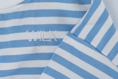 Striped blue crewneck