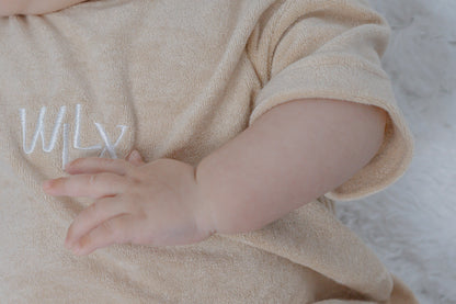 Terry Towelling Romper- Sand