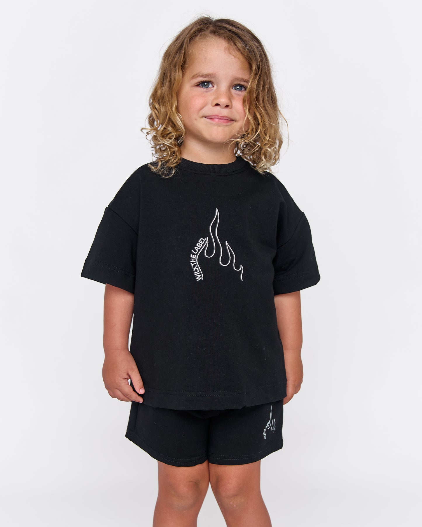 Flame Shorts- Black