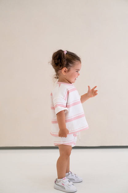 Signature striped shorts - Strawberries & Cream